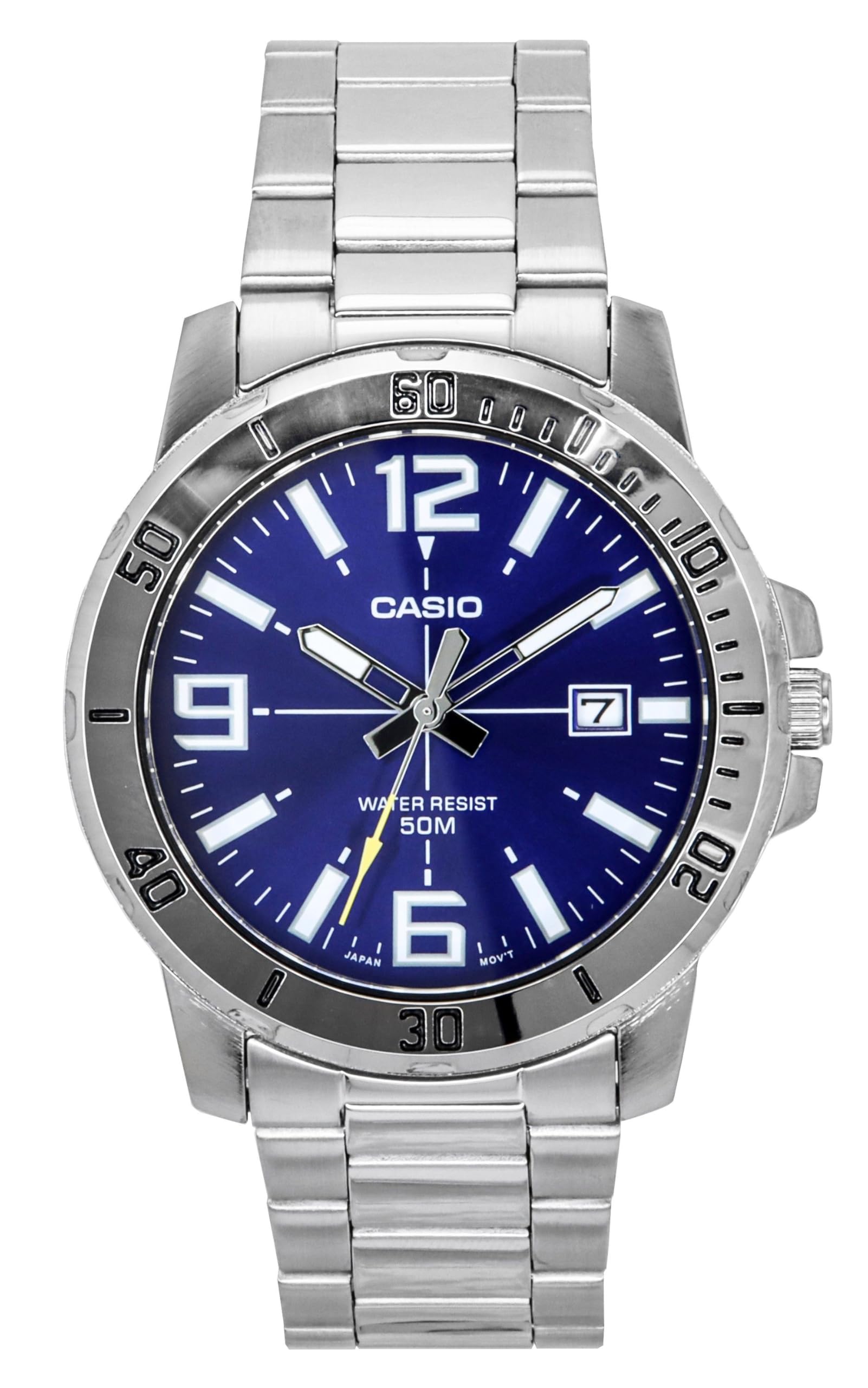 Amazon.co.jp: Casio MTP-VD01D-2BV メンズ エンティカー ステンレス
